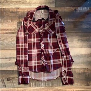 Red and white plaid shirt